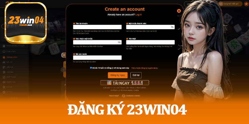 Đăng Ký 23win04